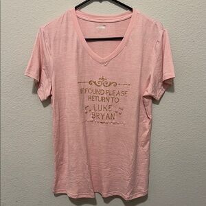Avia Pink Short Sleeve Tee - Luke Bryan